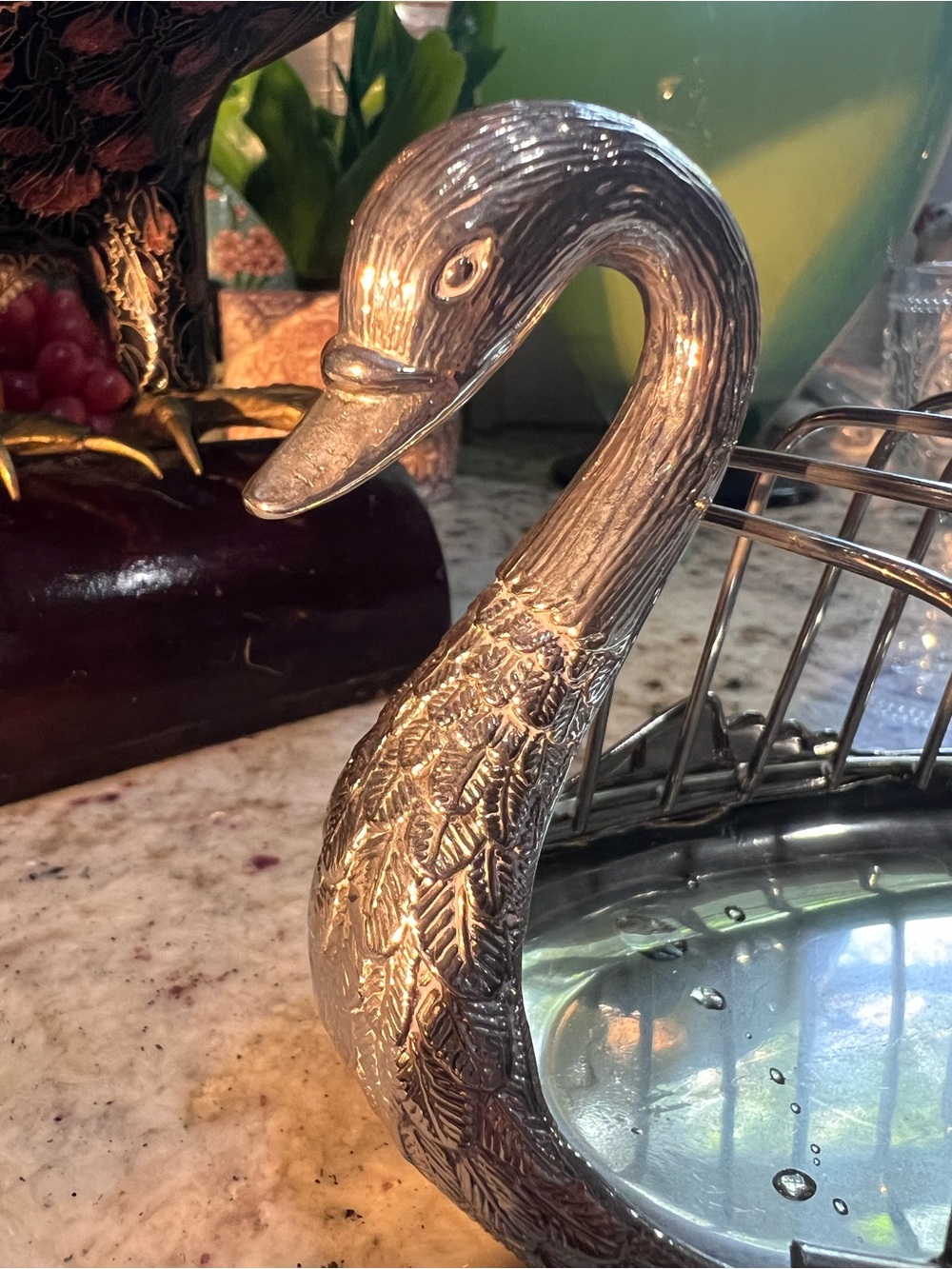 Antique Silver Swan Toast Rack in Excellent Condition - Picture 6 of 12